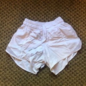 White lululemon shorts